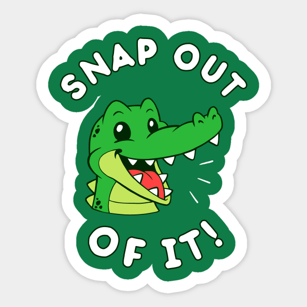 Snap Out Of It Sticker by dumbshirts